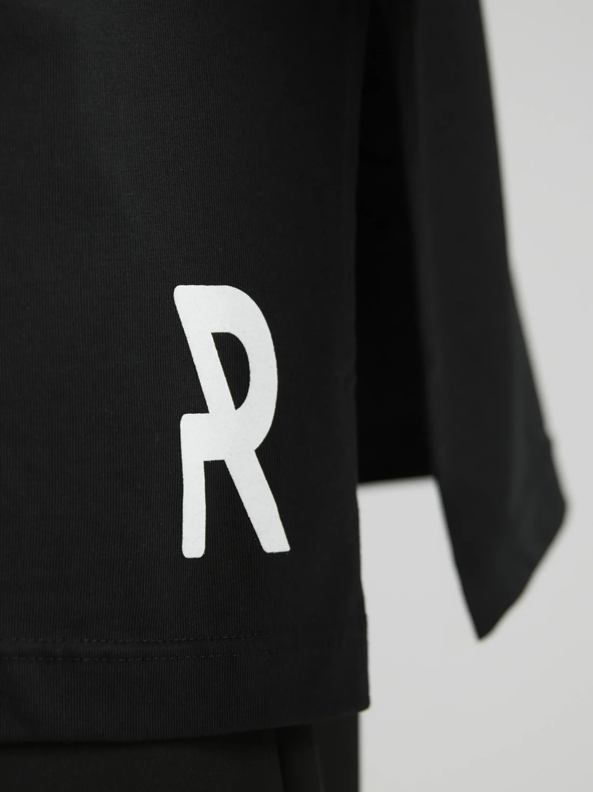 Contemporary black oversized T-shirt designed and handcrafted in Italy by UNRULED.